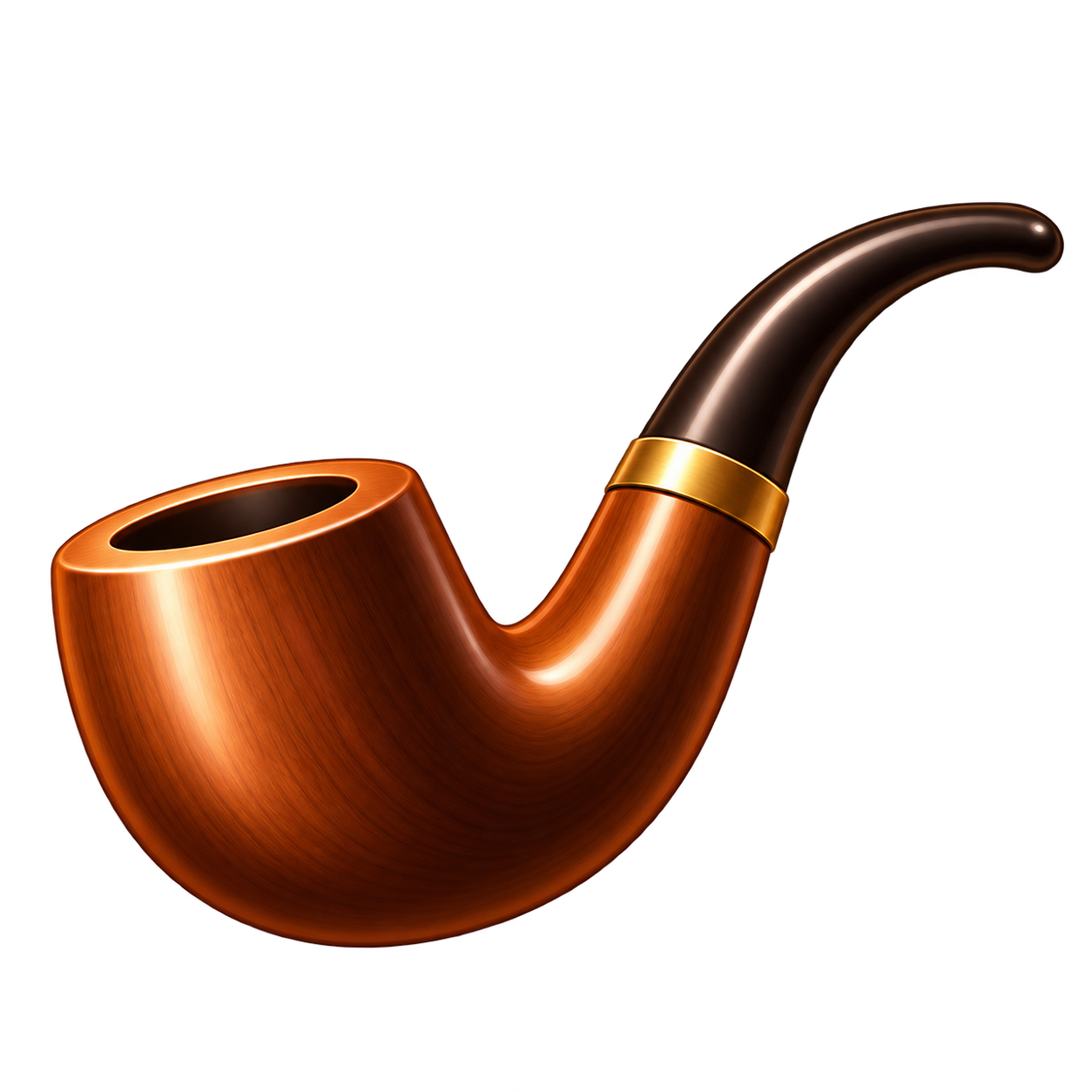 Wooden detective pipe